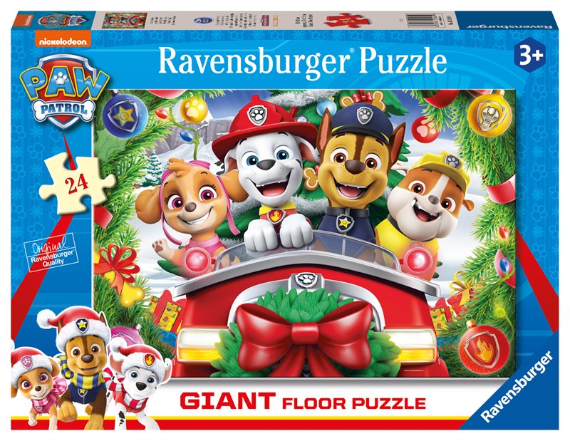 Paw Patrol Christmas Stort Golvpussel 24p