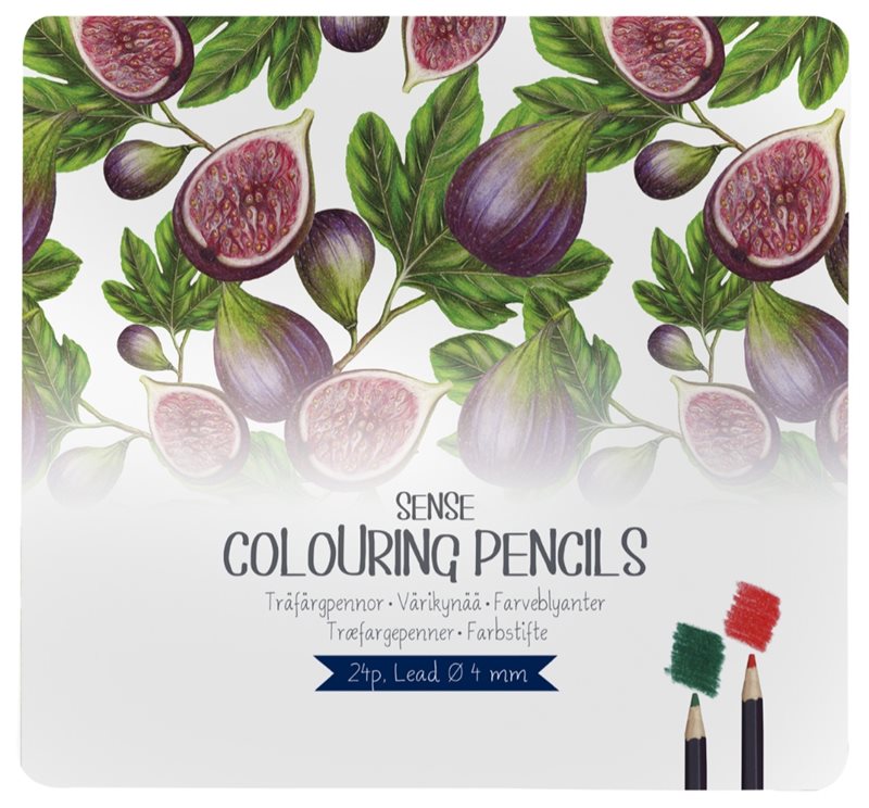 Träfärgpennor 24 st FSC® ETUI