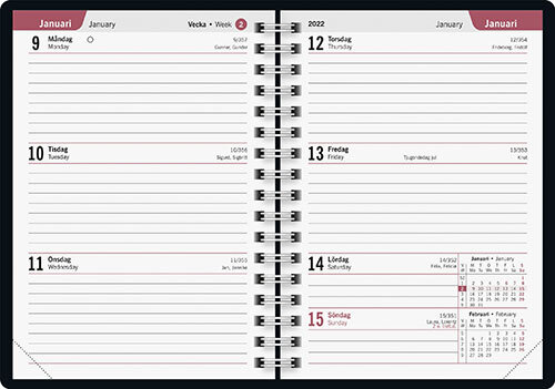 Veckokalender A6 Rivet FSC