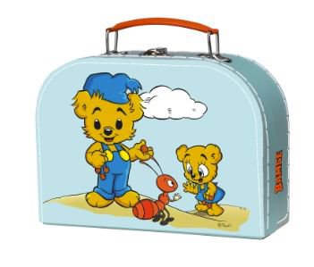 Bamse barnresväska blå, 25cm