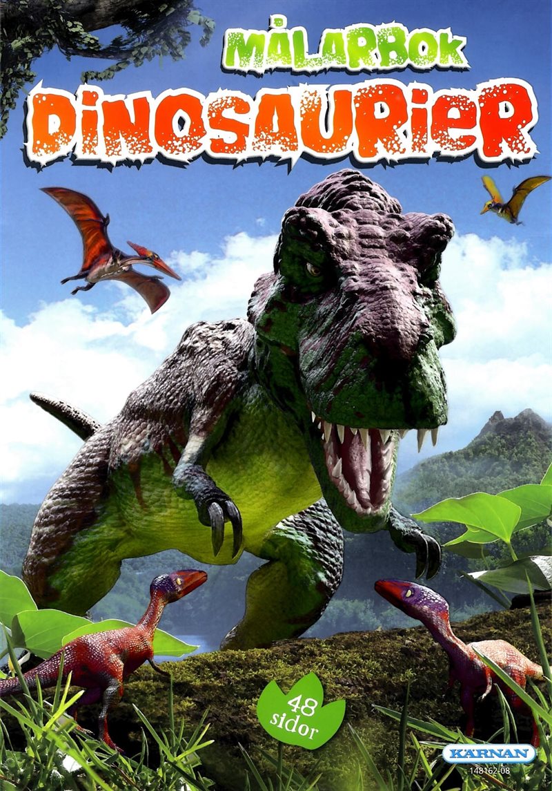 Dinosaurier - målarbok