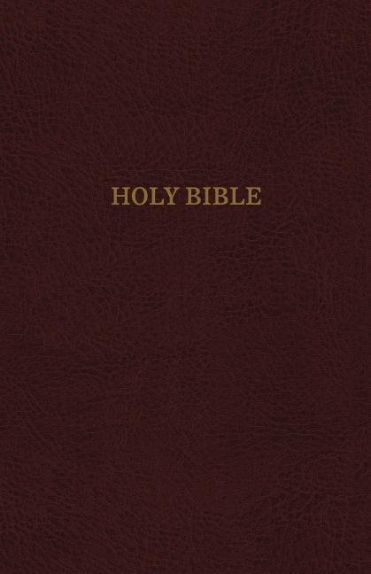 Kjv, thinline reference bible, leather-look, burgundy, red letter edition,