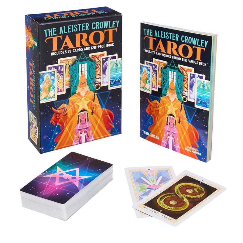 ALEISTER CROWLEY TAROT BOOK & CARD DECK (78-card deck & 128-page book)