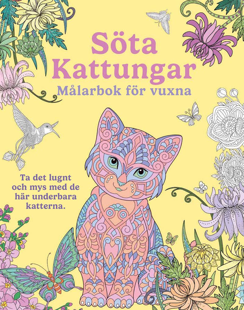Söta kattungar : målarbok för vuxna