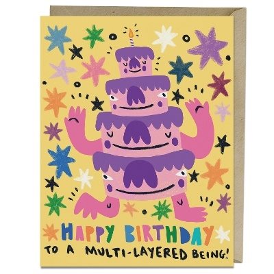 6-Pack Barry Lee for Em & Friends Multi-layered Birthday Card