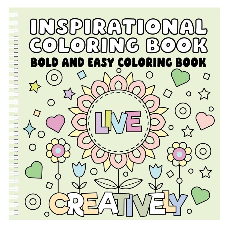Inspirational  Bold and Easy Coloring Book