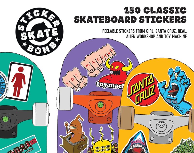 Skateboard stickers: 150 classic skateboard stickers