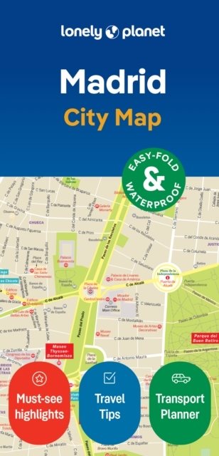 Lonely Planet Madrid City Map