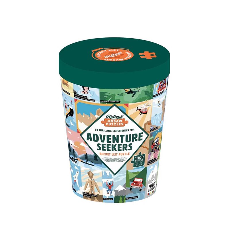50 Thrilling Experiences for Adventure Seekers 1000-piece Bucket List Jigsaw Puzzle
