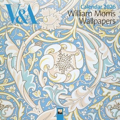 V&A: William Morris Wallpapers Wall Calendar 2026 (Art Calendar)
