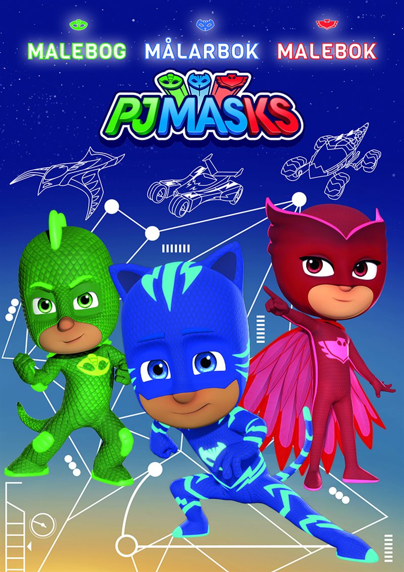 PJ Masks Målarbok