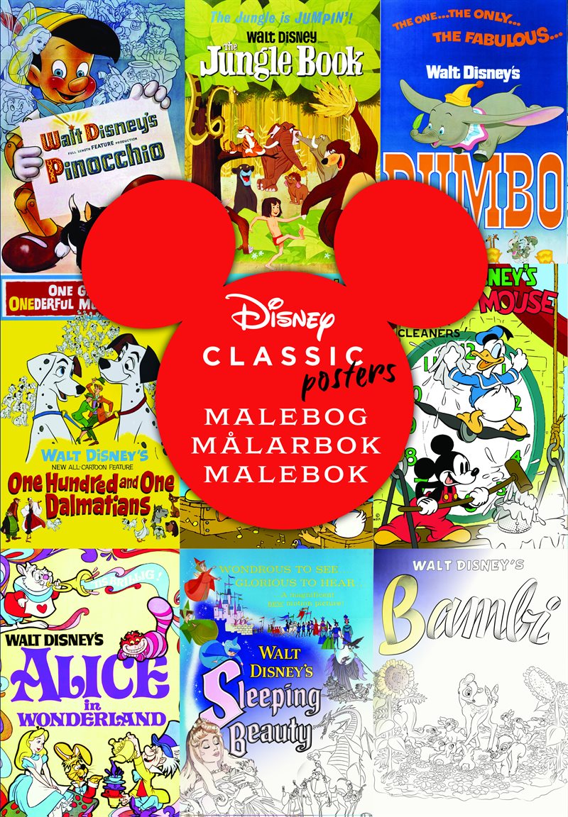 Disney Classic Posters Delux målarbok