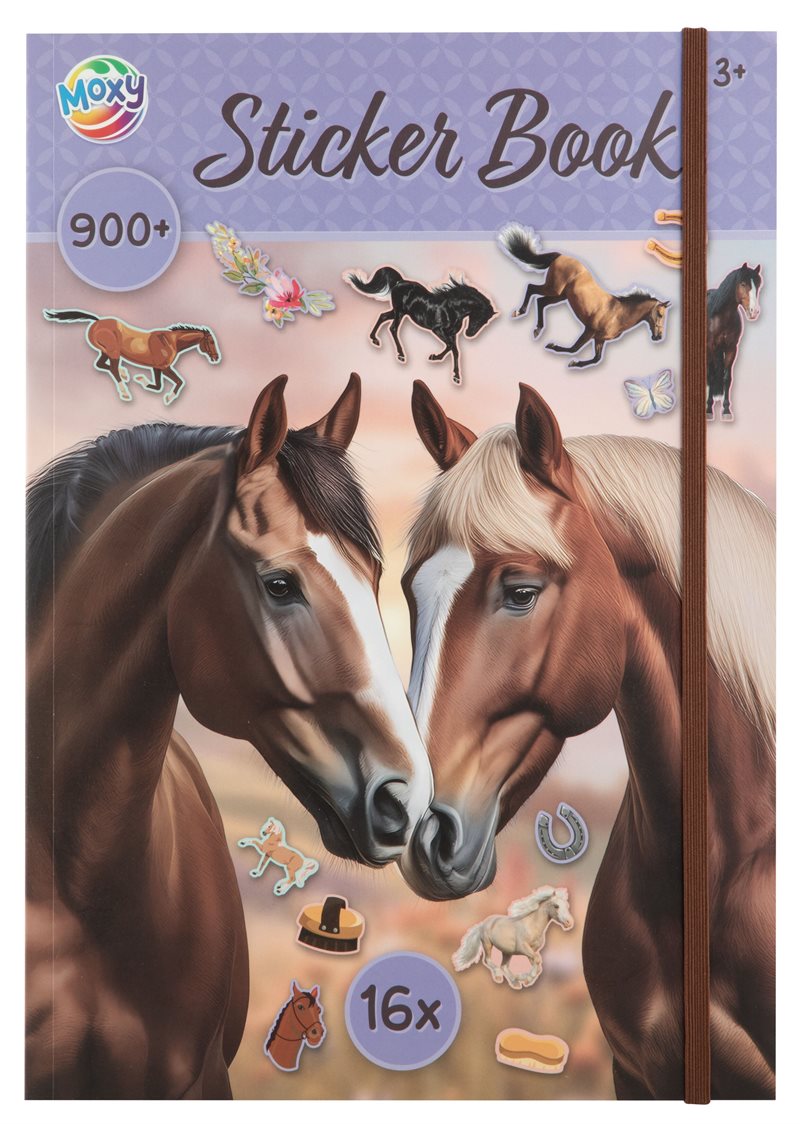 Hästar : Klistermärkesbok, A4, 900 klistermärken