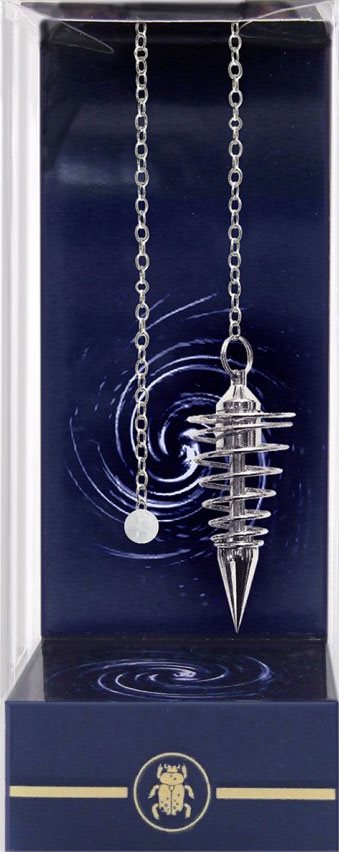 Deluxe Silver Spiral Pendulum