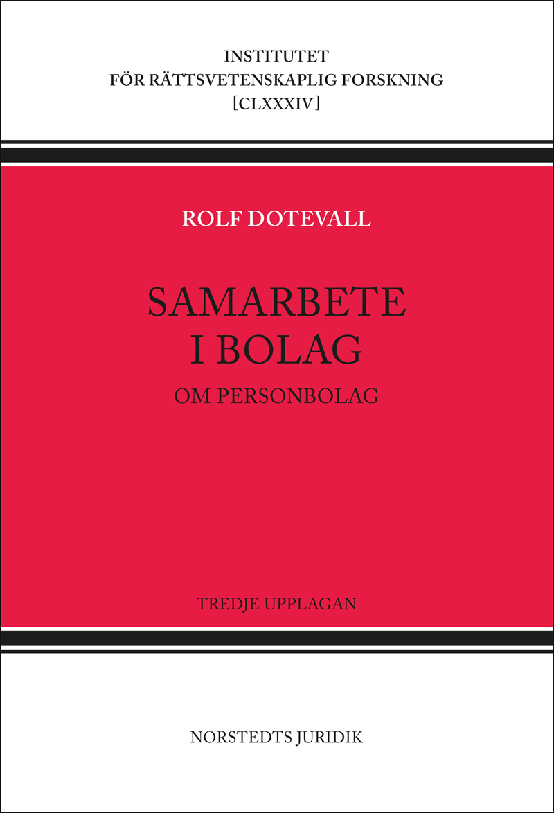 Samarbete i bolag : om personbolag