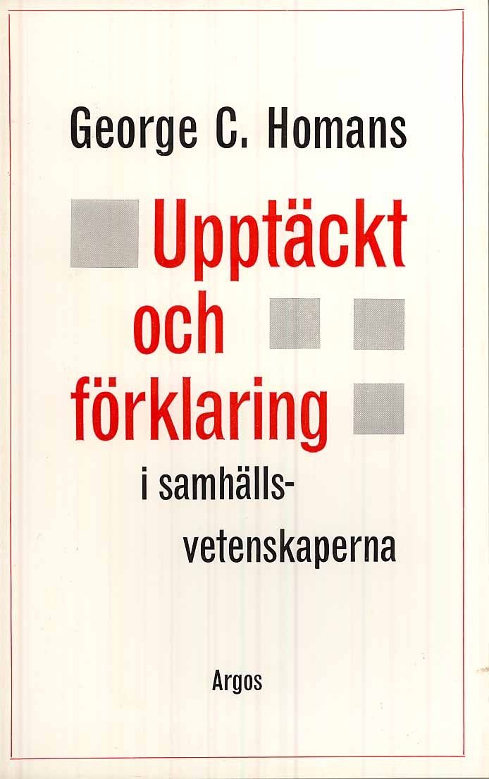 Upptäckt och förklaring i samhällsvetenskaperna