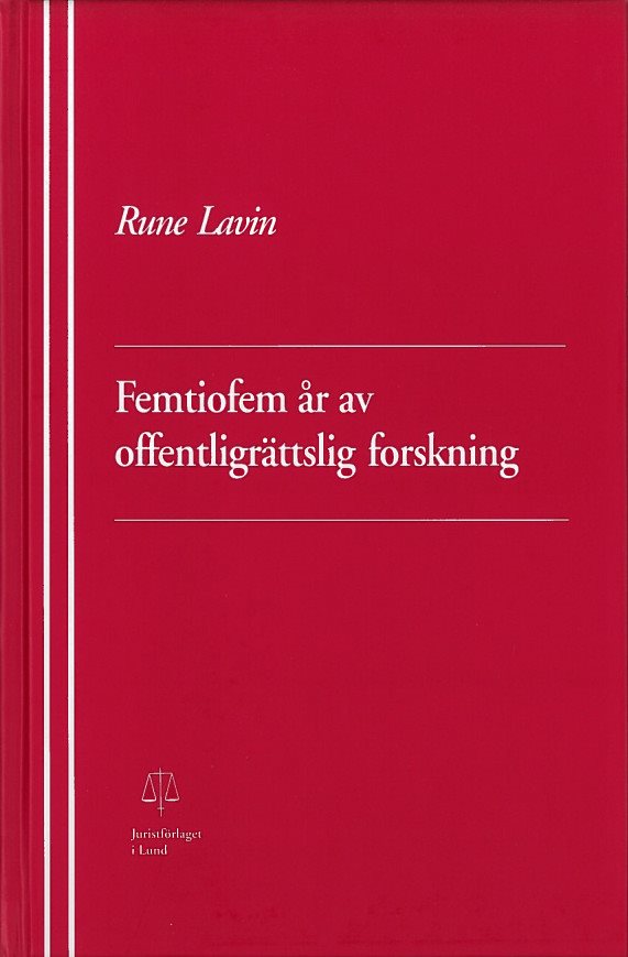 Femtiofem år av offentligrättslig forskning