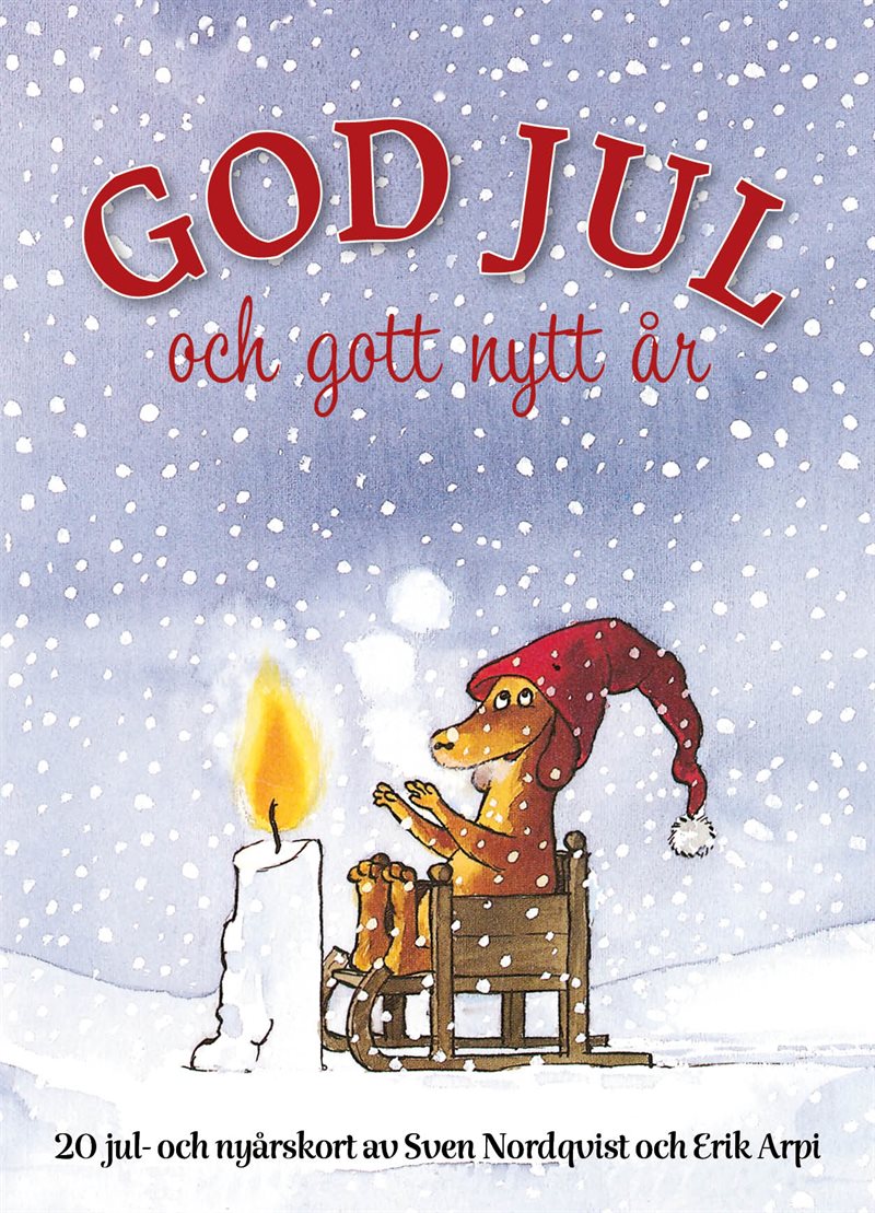 God Jul och Gott Nytt År - Vykortsbok