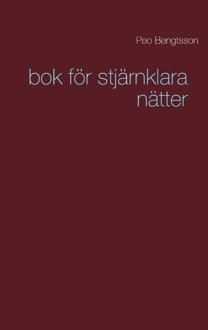 Bok för stjärnklara nätter