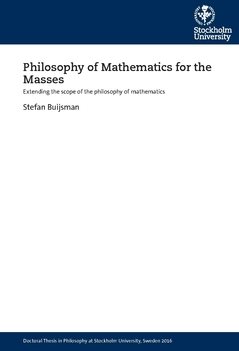 Philosophy of mathematics for the masses : extending the scope of the philosophy of mathematics