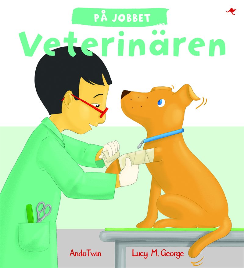 På jobbet. Veterinären