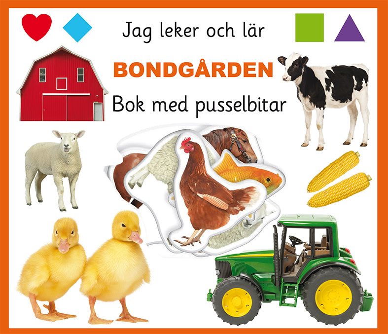 Bondgården - bok med pusselbitar