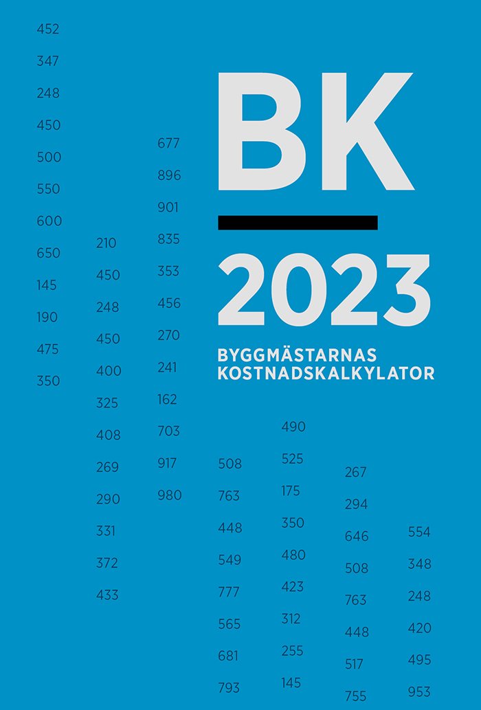 BK 2023. Byggmästarnas kostnadskalkylator