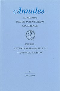 Kungl. Vetenskapssamhällets i Uppsala årsbok 37/2007-2008