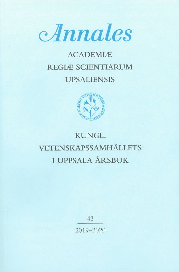 Kungl. Vetenskapssamhällets i Uppsala årsbok 43/2019-2020