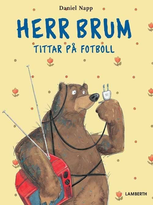 Herr Brum tittar på fotboll