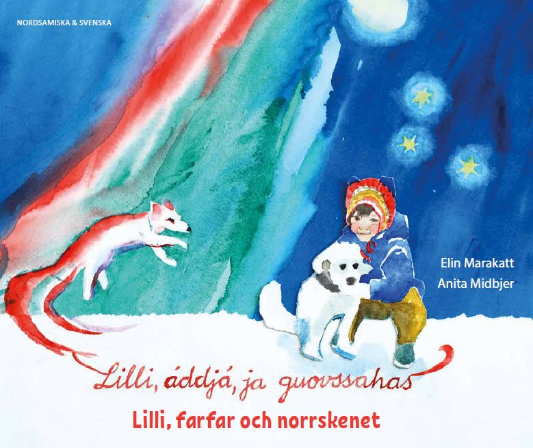 Lilli, farfar och norrskenet (nordsamiska och svenska)