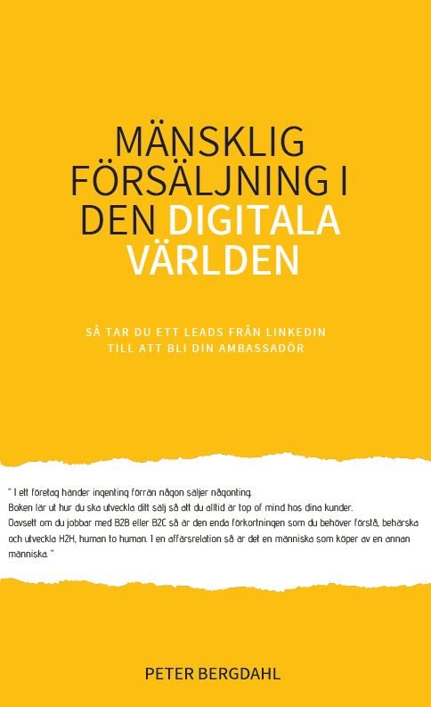 Mänsklig försäljning i den digitala världen