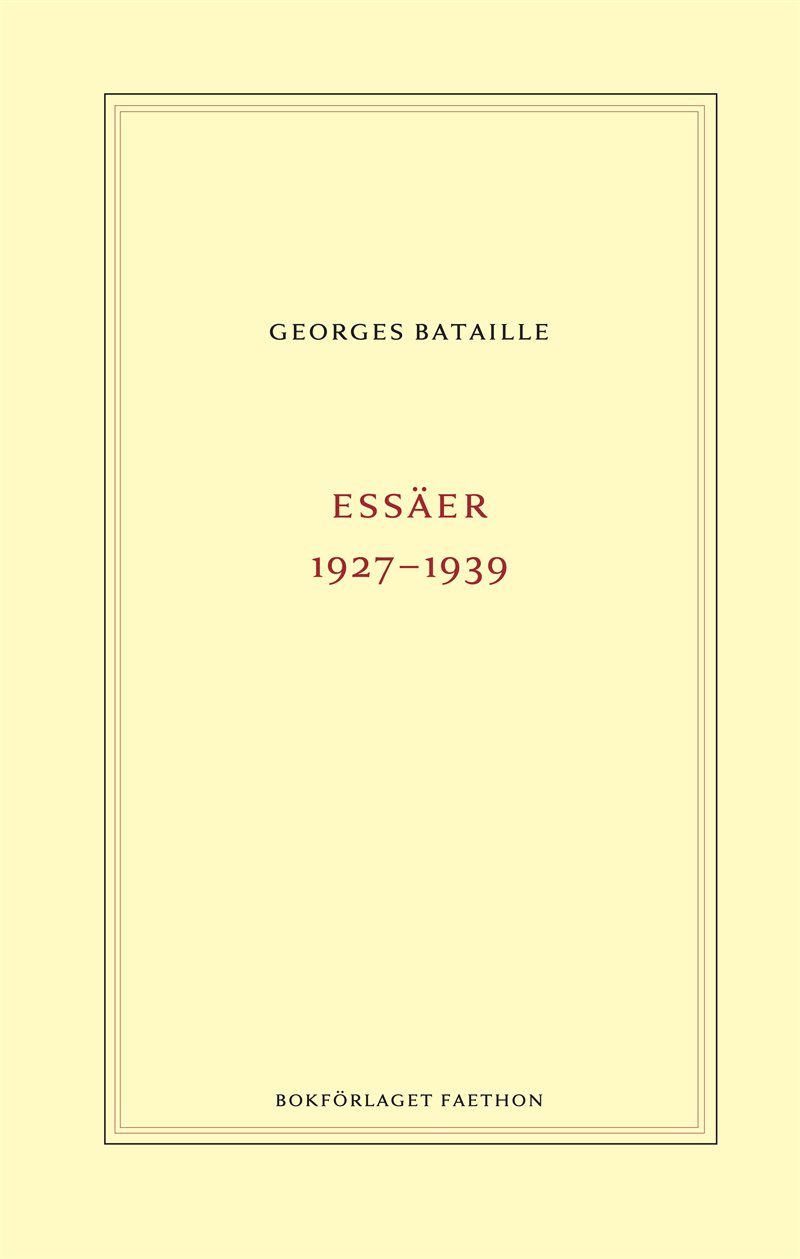 Essäer 1927-1939