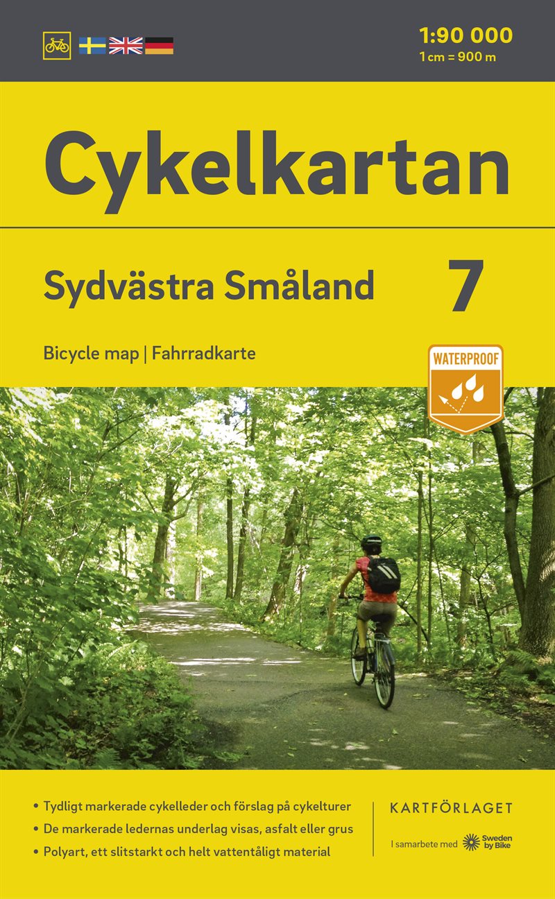 Cykelkartan Blad 7 Sydvästra Småland 2023-2025