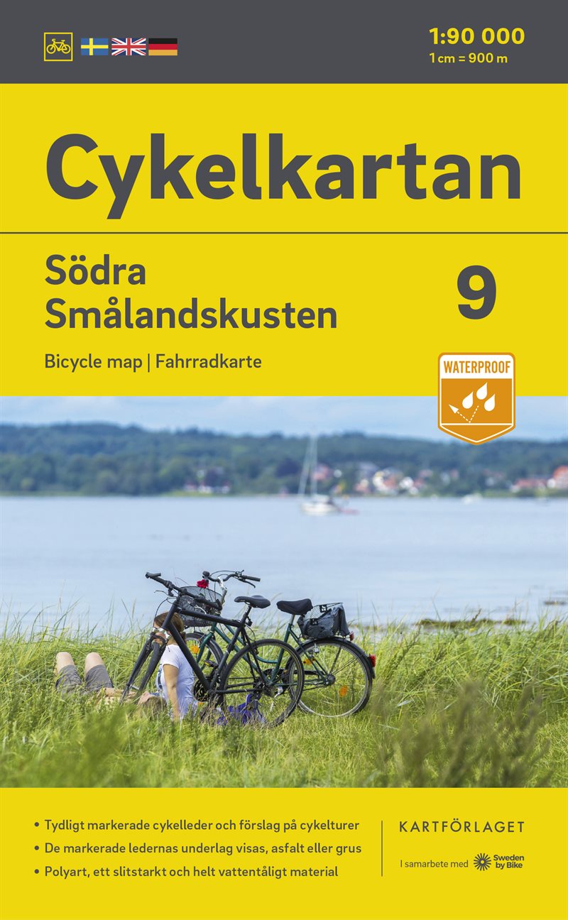 Cykelkartan Blad 9 Södra Smålandskusten 2023-2025