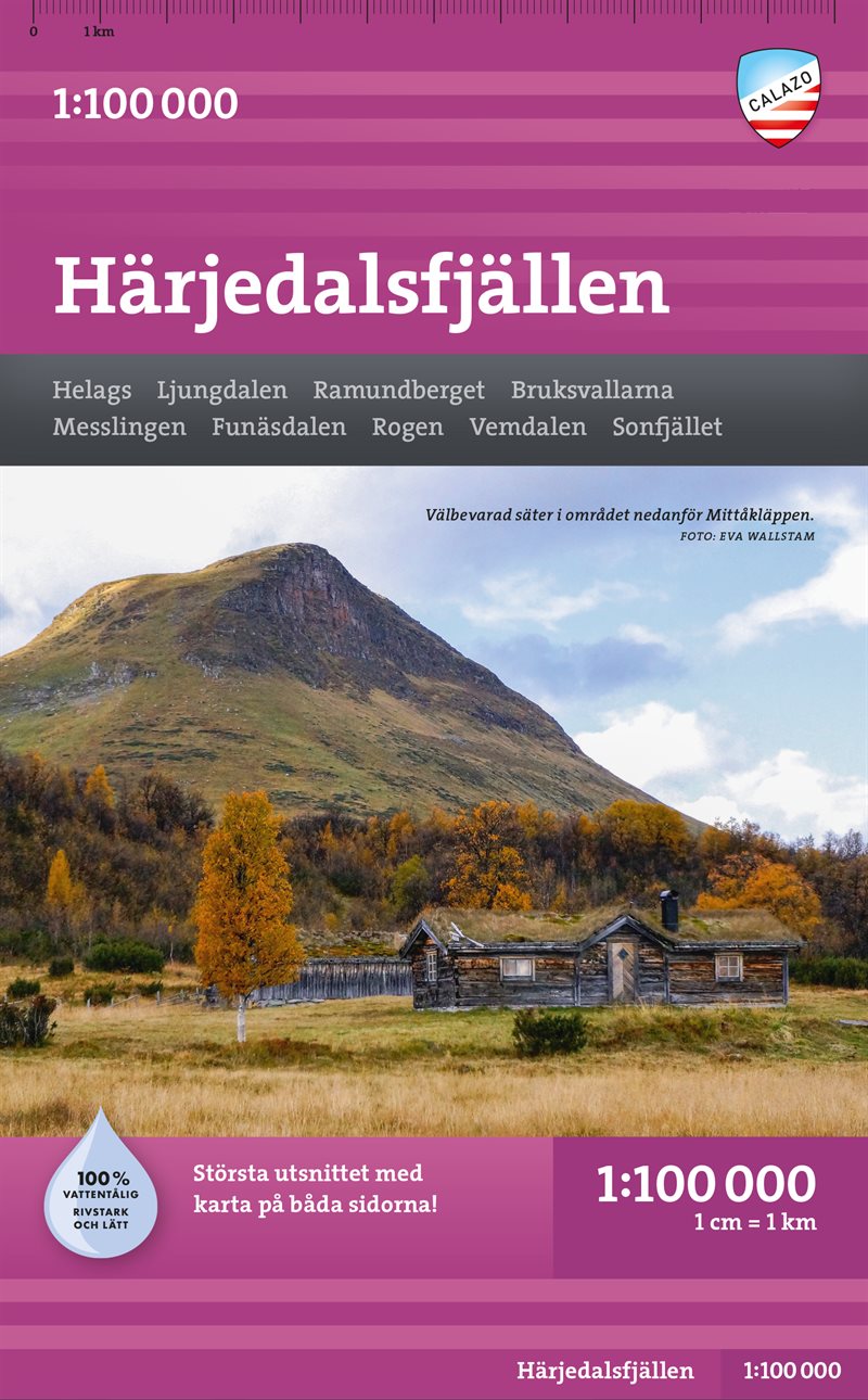 Härjedalsfjällen 1:100000