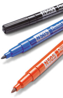 Märkpenna perm. PENTEL N50S rund röd