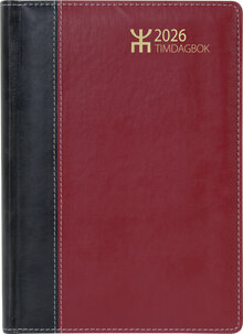 Timdagbok Röd/Svart FSC