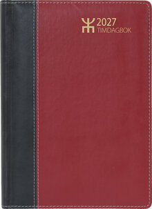 Agenda - Timdagbok Röd/Svart FSC