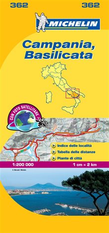 Campania Michelin 362 delkarta Italien : 1:200000