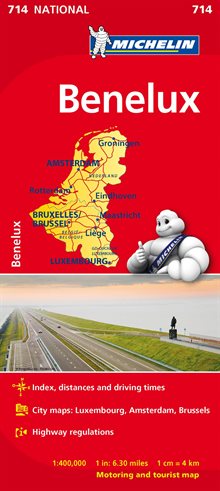 Benelux Michelin 714 karta : 1:400000