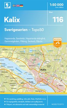 116 Kalix Sverigeserien Topo50 : Skala 1:50 000