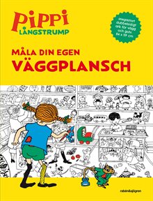 Pippi målarbok. Måla din egen väggplansch