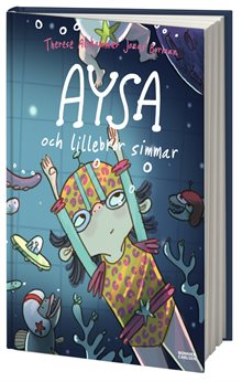 Aysa och lillebror simmar